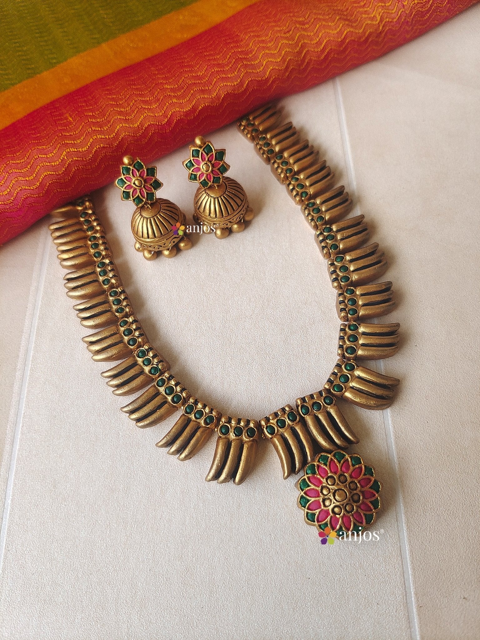 Vaazha Seepu Terracotta jewellery
