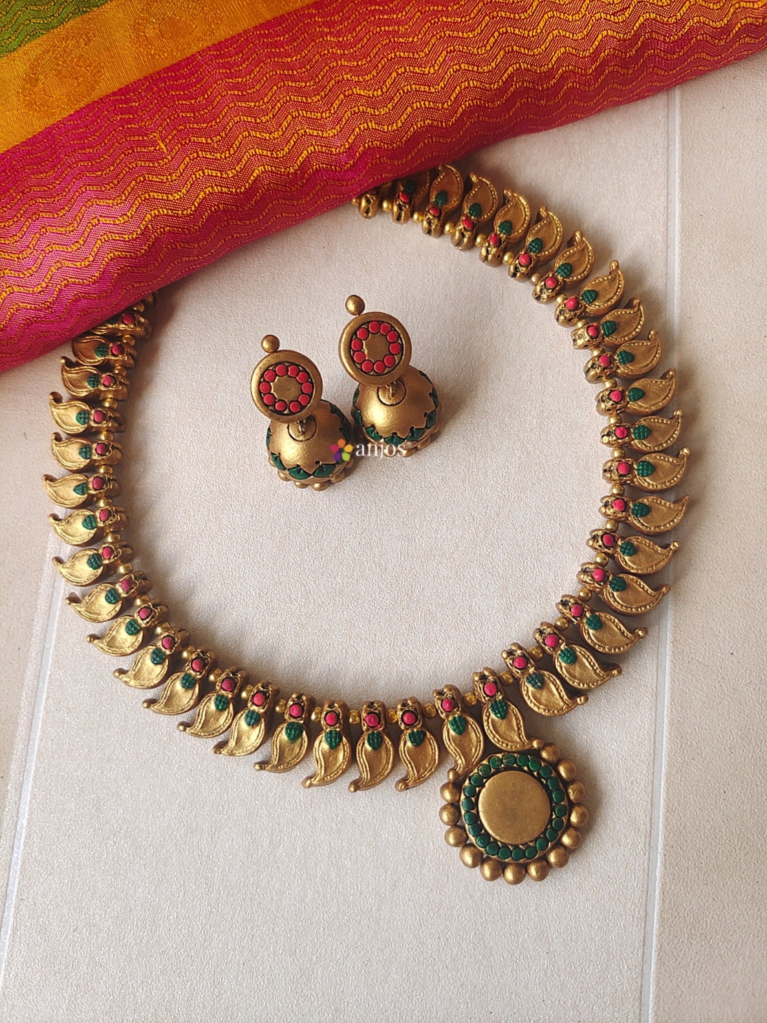 Mango Maala Terracotta jewellery
