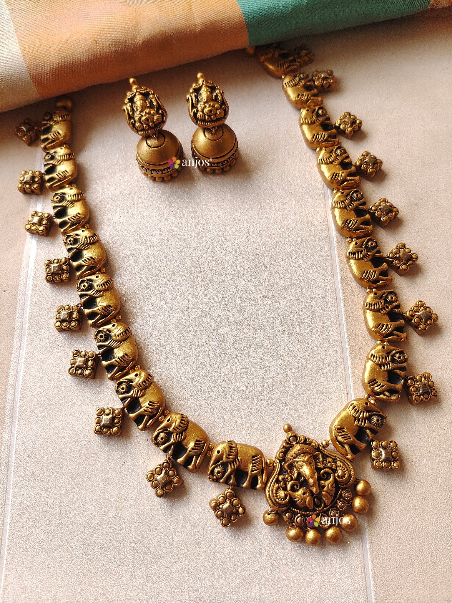 Dainty Elephant Terracotta Jewellery