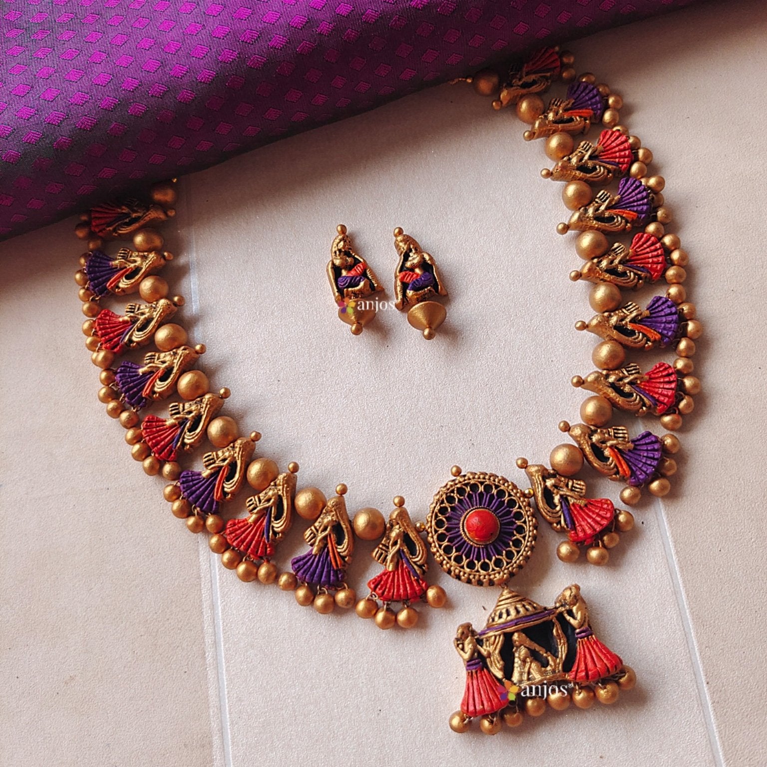 Bridal Palanquin Terracotta Jewellery