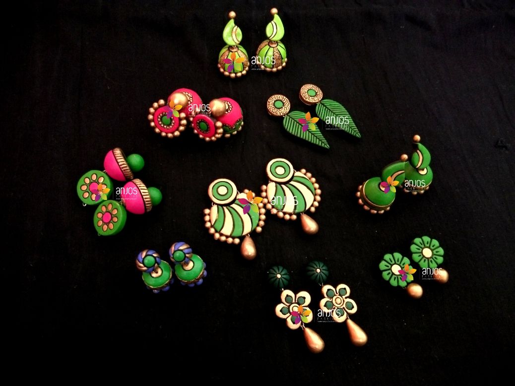 Shades of Green 9 Earrings