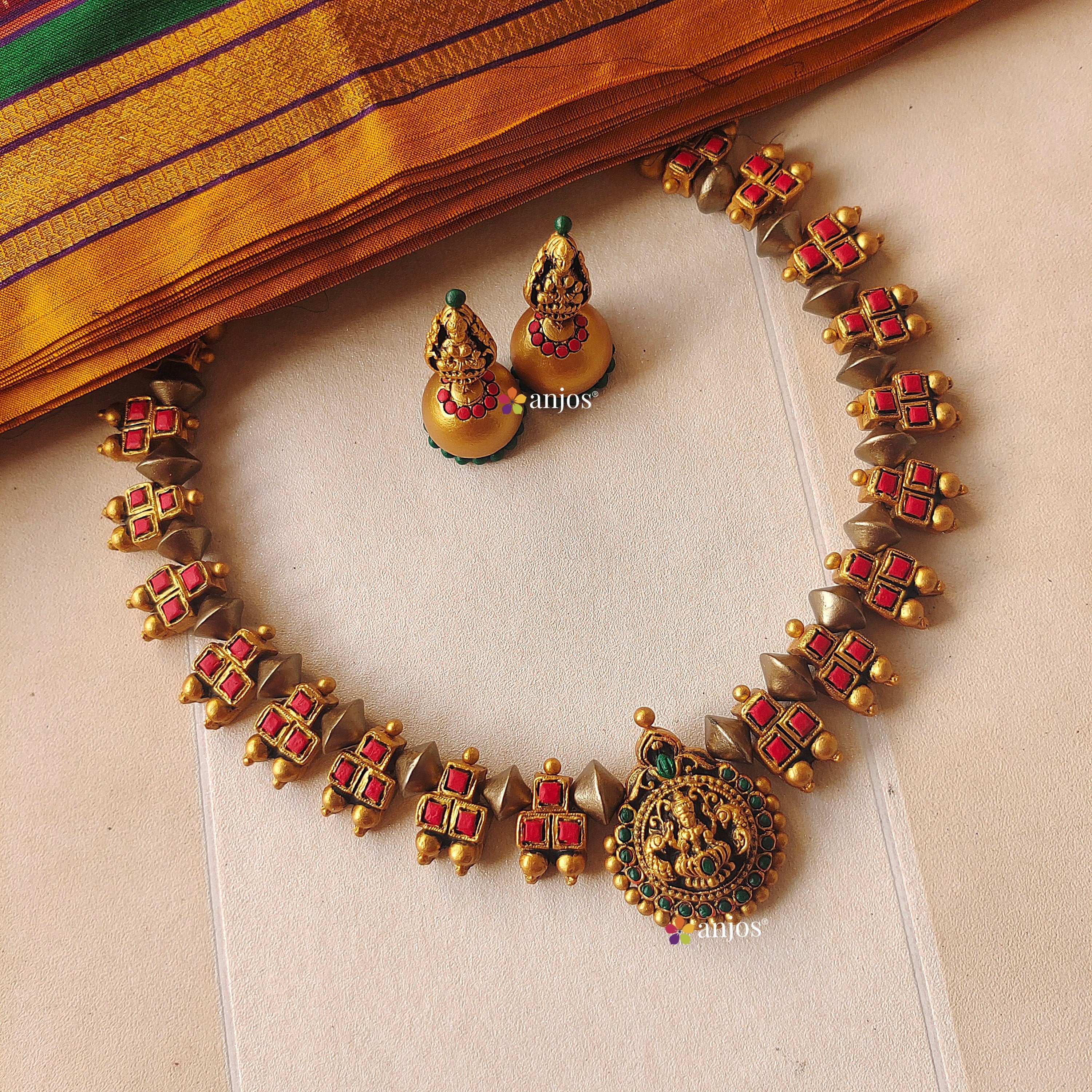 Aura Lakshmi choker necklace