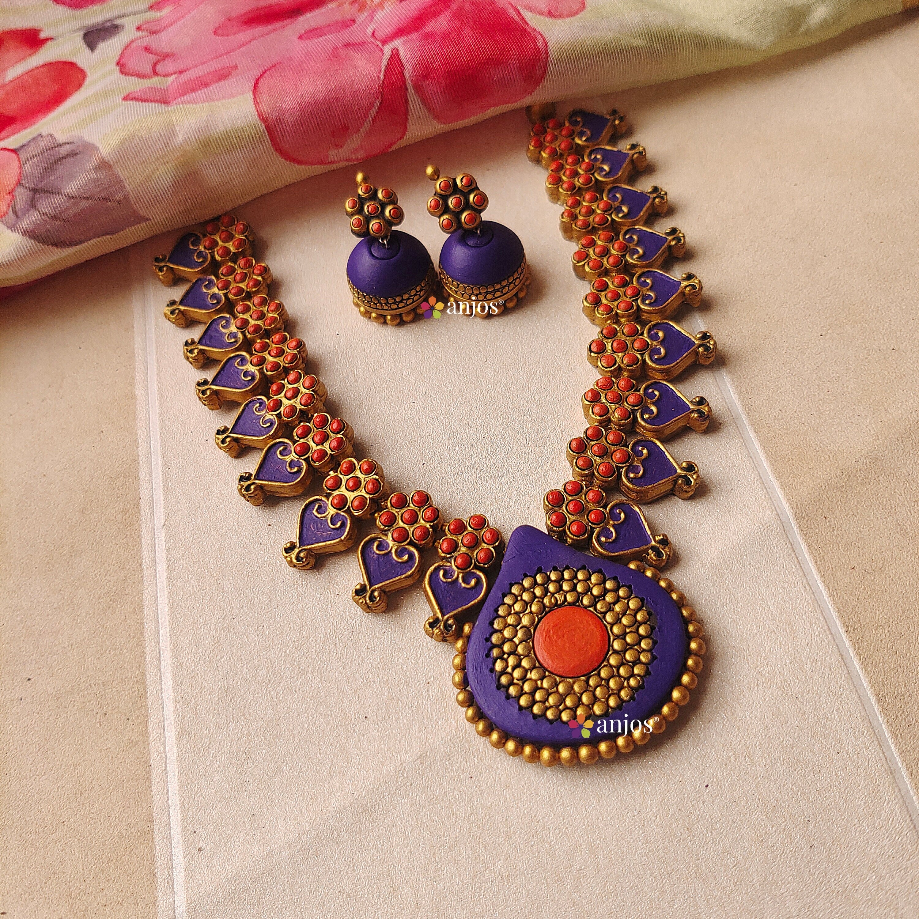 Petal bloom Terracotta Jewellery