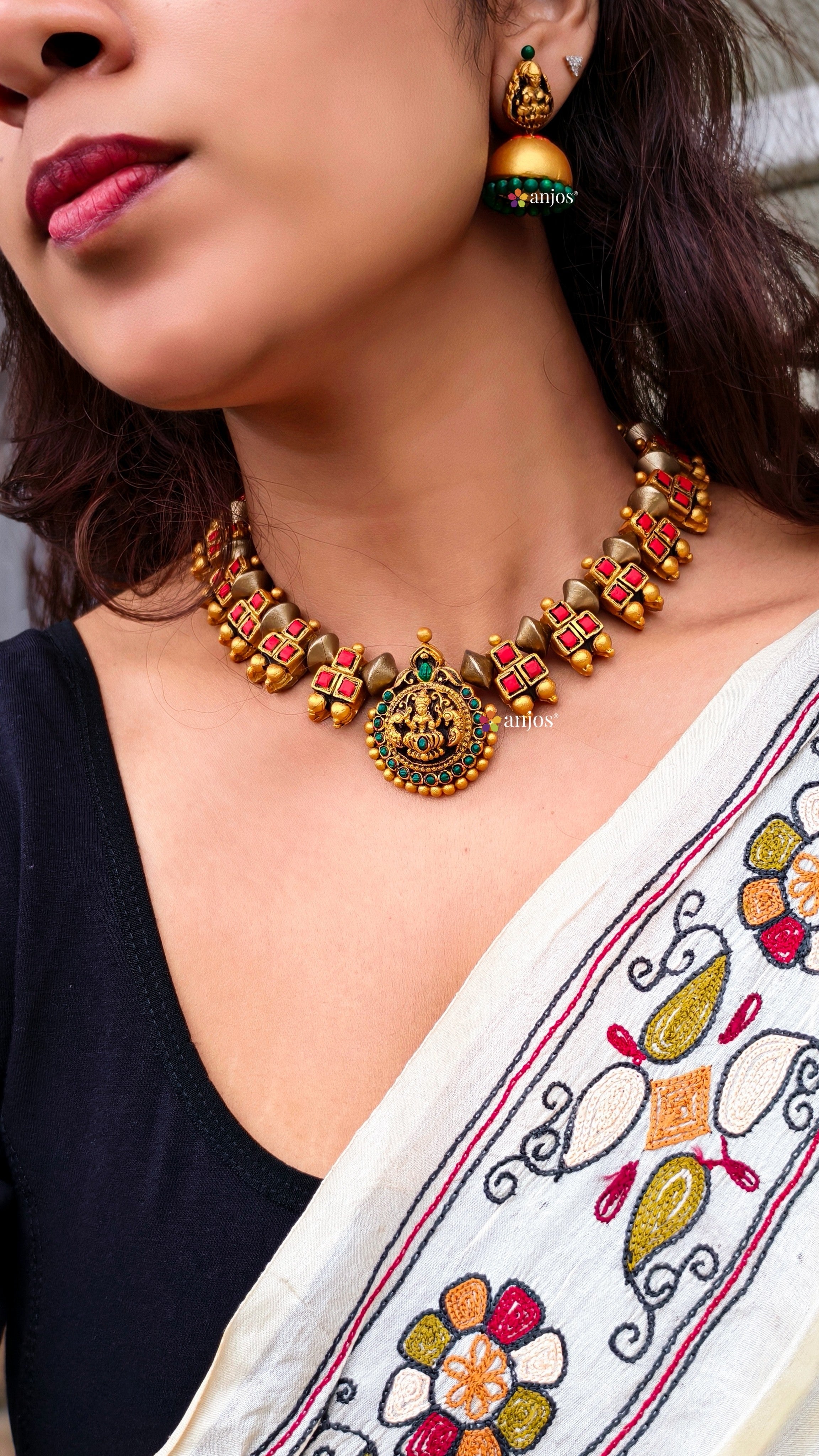 Aura Lakshmi choker necklace