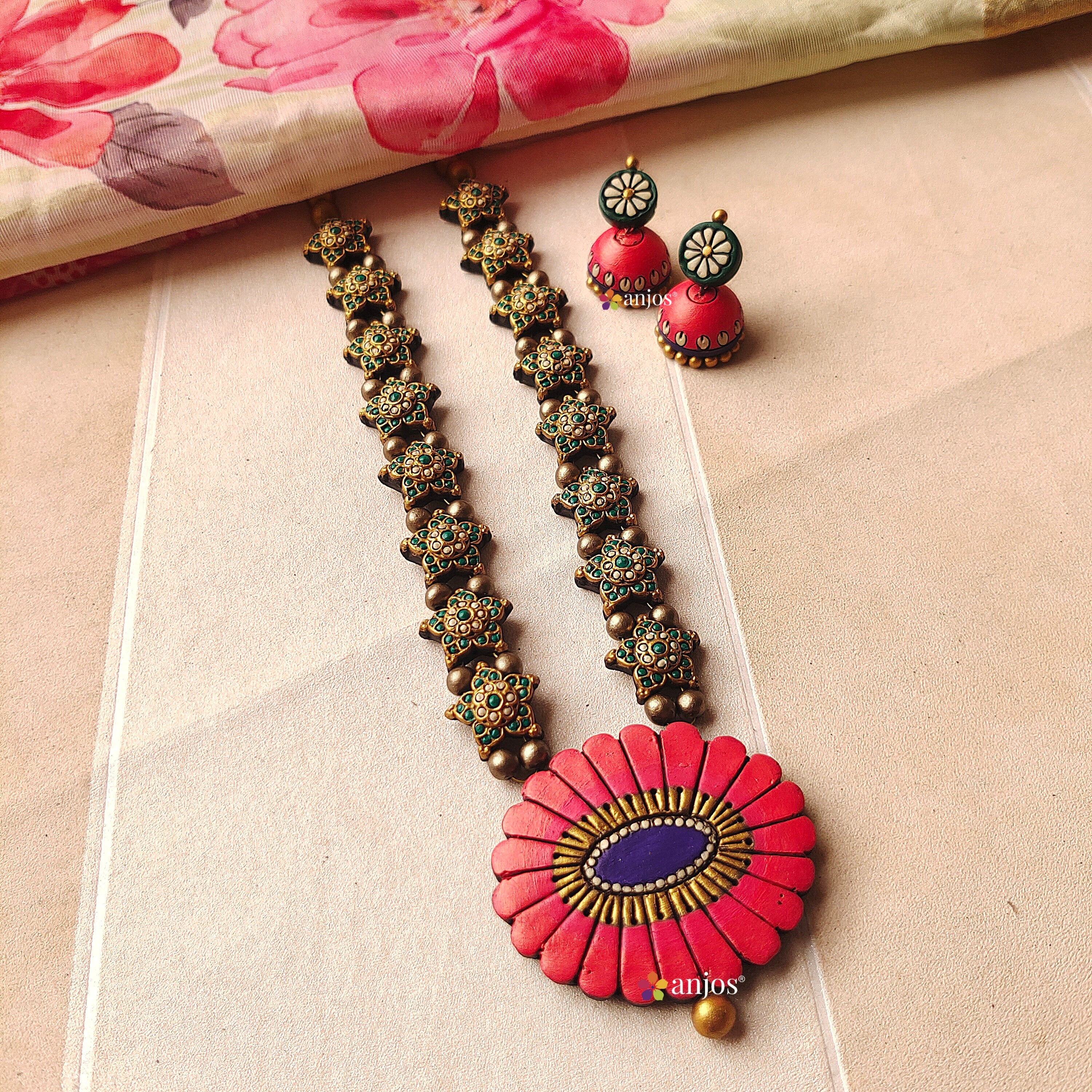 Aaradhya Bloom Terracotta Jewellery