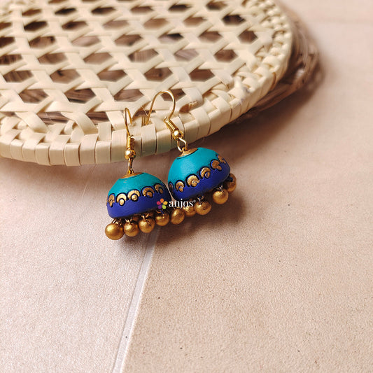 Blue Bells Terracotta jhumka