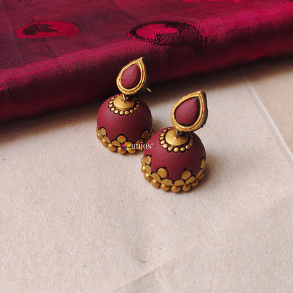 Maroon Mirage Terracotta Jewellery