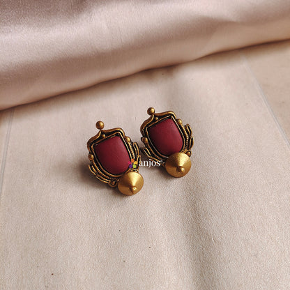 Geometric Glam Terracotta jewellery