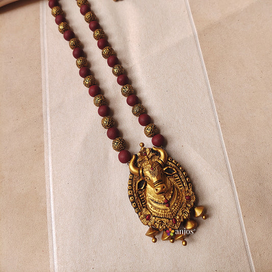Nandhi Mala Terracotta jewellery