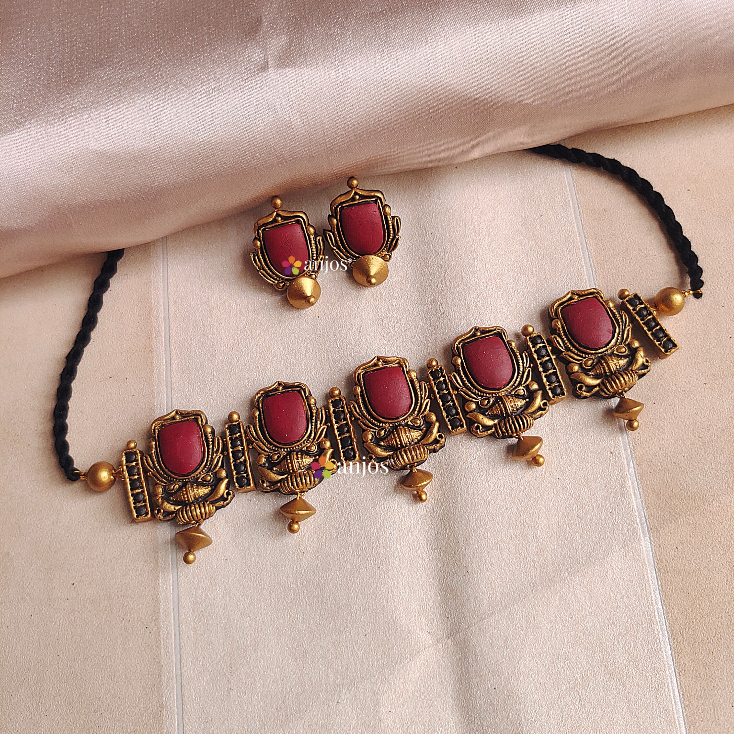 Geometric Glam Terracotta jewellery