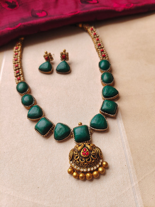 Drizzle Gem Terracotta jewellery