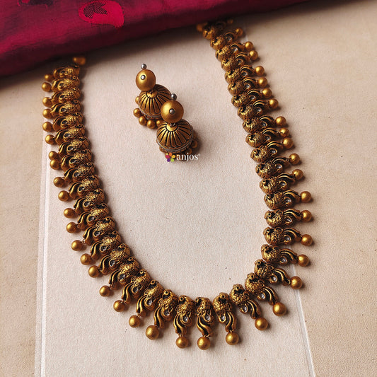 Peacock pride Terracotta Jewellery