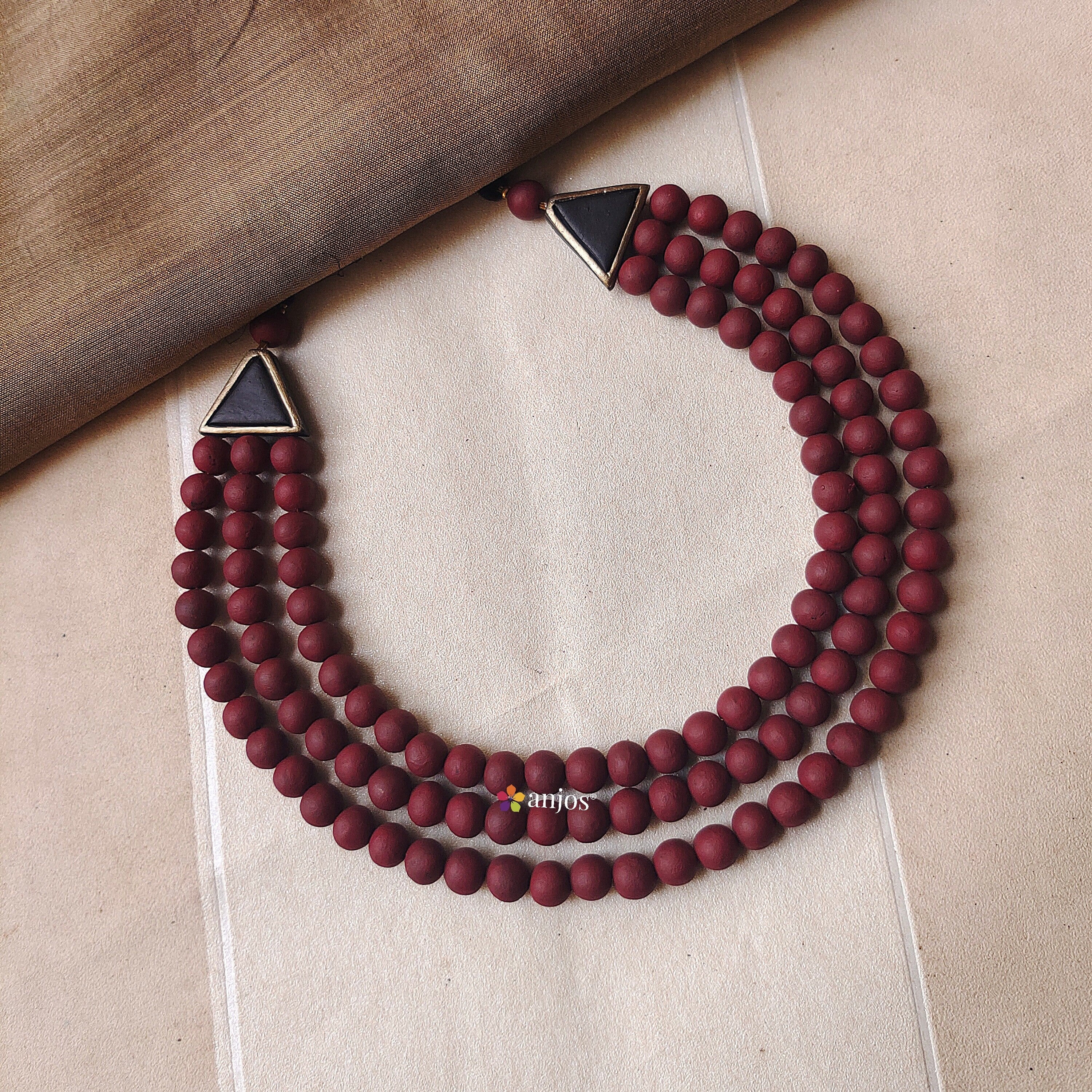 Maroon Muse Terracotta Jewellery