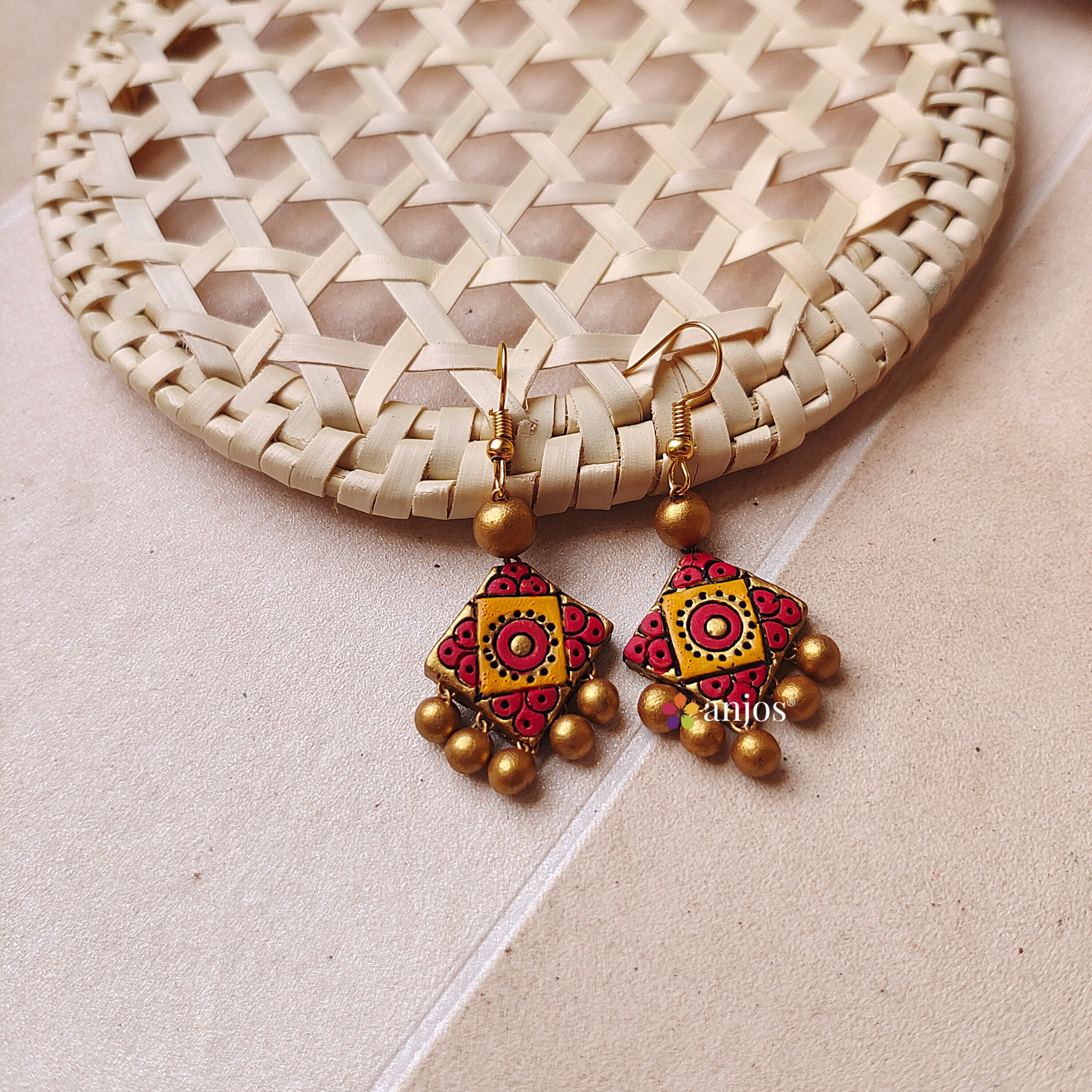 Square Terracotta drops