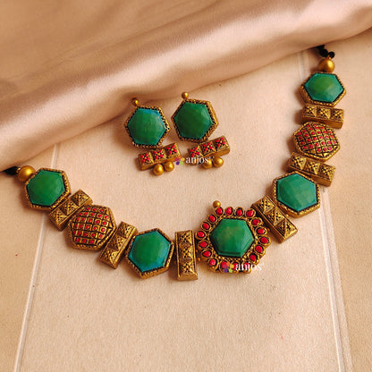 Emerald Blush Terracotta Jewellery