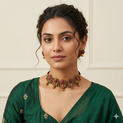 Geometric Glam Terracotta jewellery