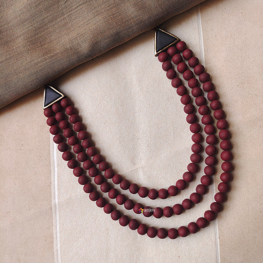 Maroon Muse Terracotta Jewellery