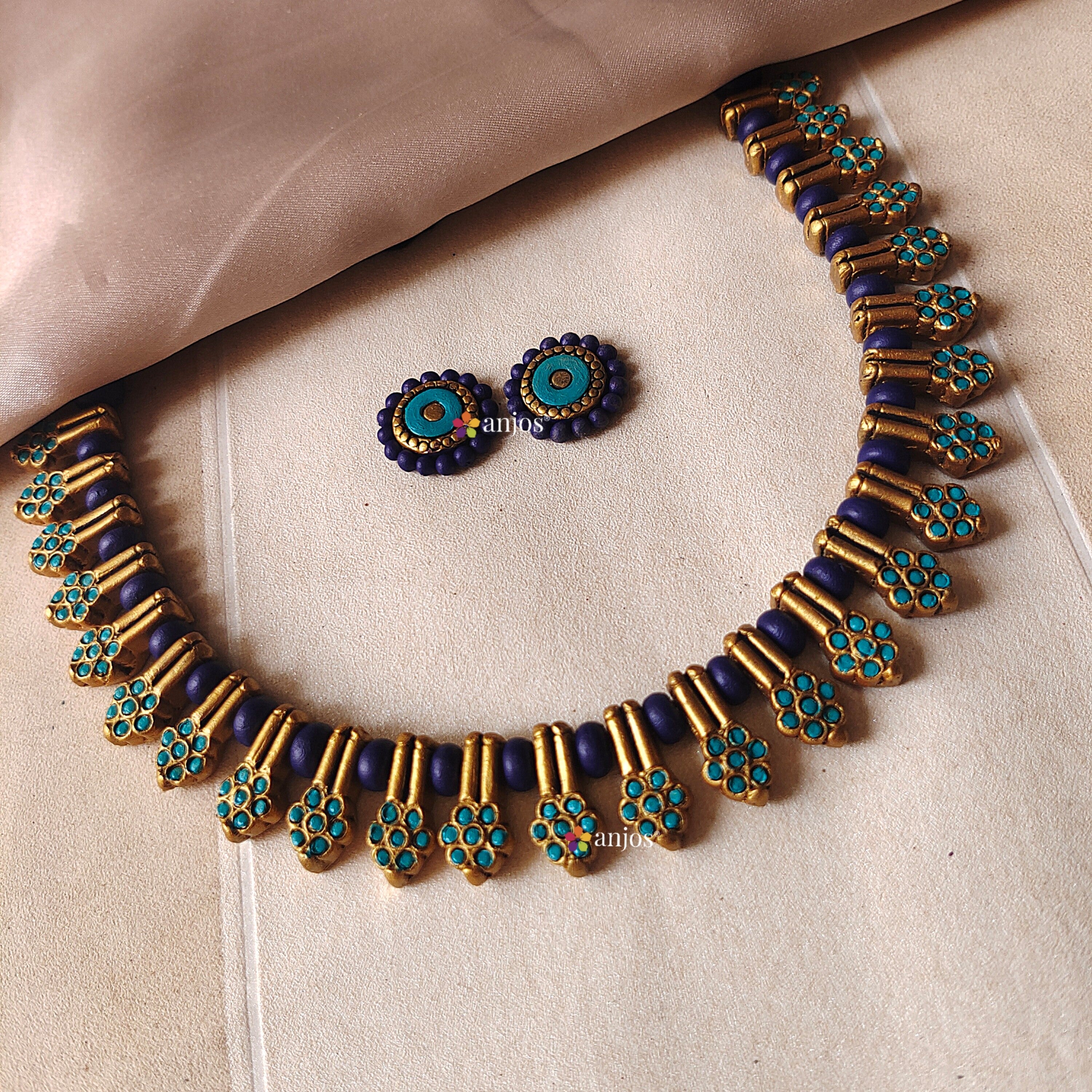 Blue Radiance Terracotta jewellery