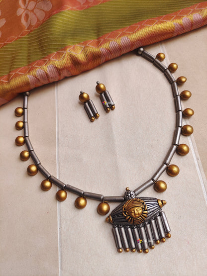 Two Toned Designer Terracotta Jewellery