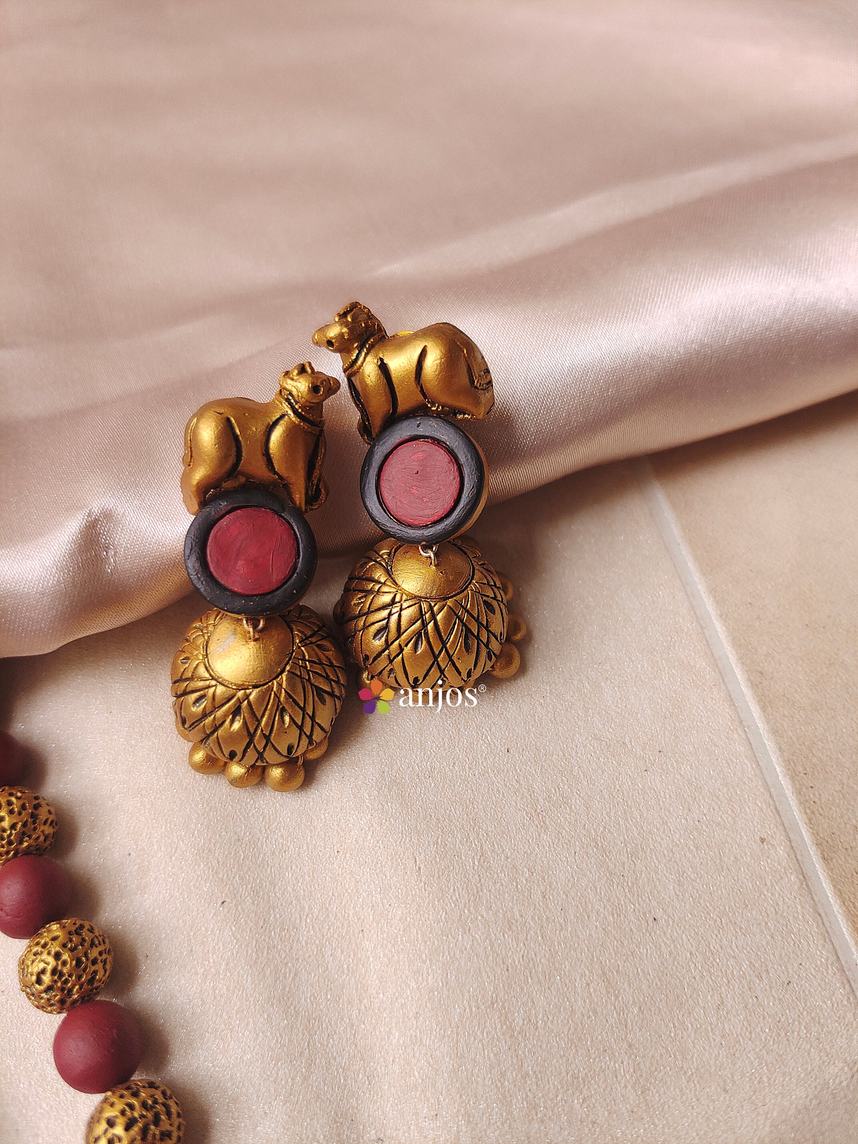 Nandhi Mala Terracotta jewellery