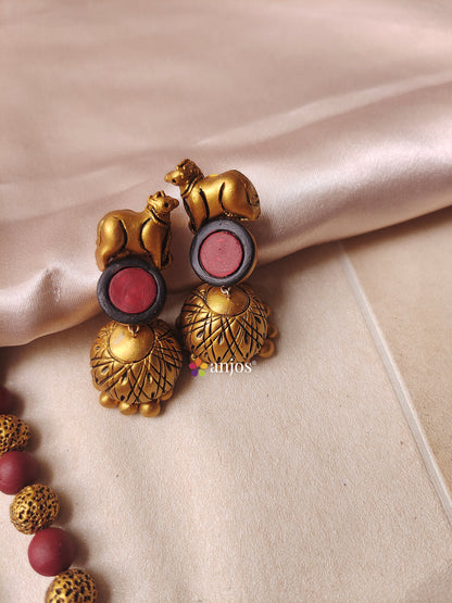 Nandhi Mala Terracotta jewellery