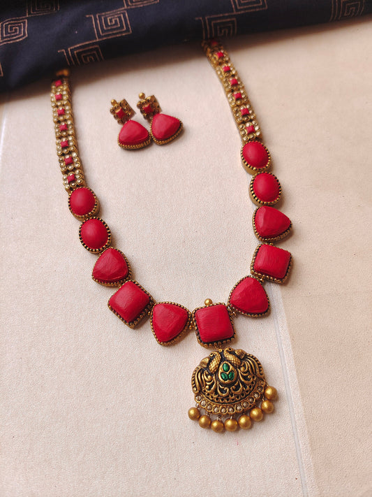 Drizzle Gem Terracotta jewellery