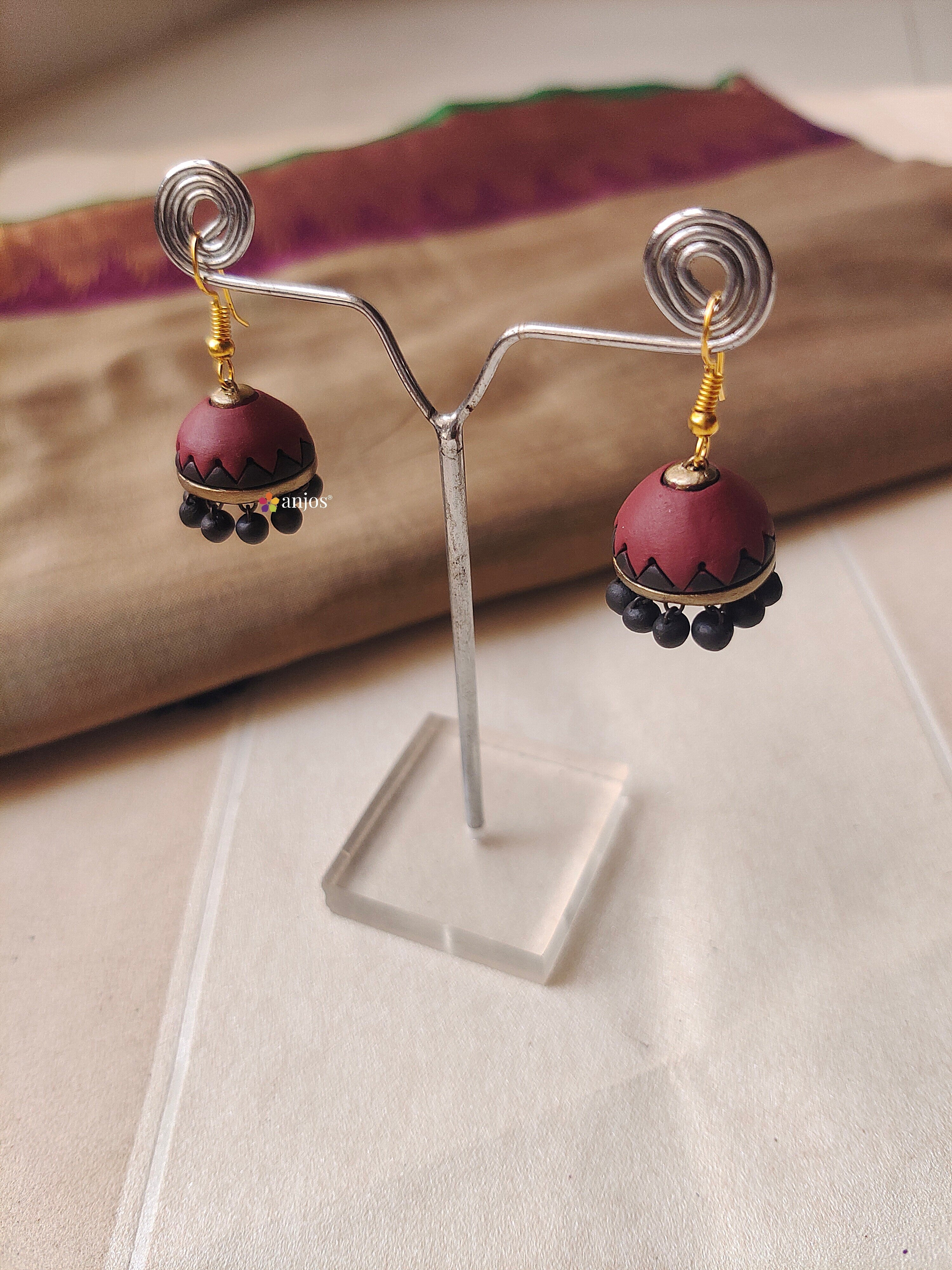 Maroon Muse Terracotta Jewellery